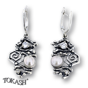Earrings with pearls 115692