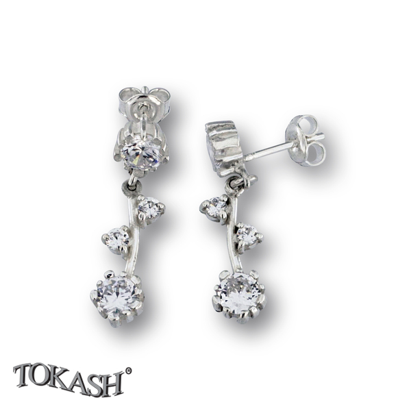 Silver Earings stones 137247