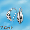 Silver earrings without stones - Silver Earings stones - 132054