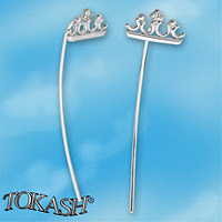 Silver Earings with stones 139055