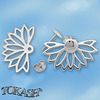 Silver Earings stones 133293