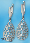 Silver Earings stones 133027