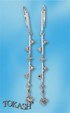 Silver Earings with stones 139032