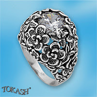 Silver ring stones 1586028