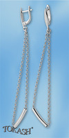 Silver Earings stones 133183