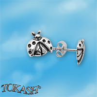 Silver Earings stones 111584