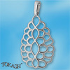 Silver pendants without CZ - silver pendants - 181027