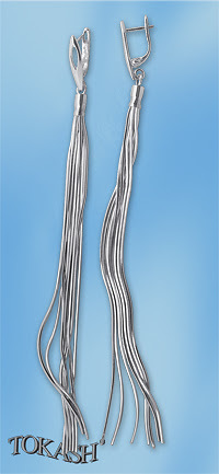 Silver Earings stones 110043