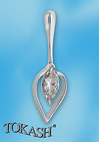 silver pendant stone 184588