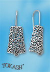 Silver Earings stones 133033