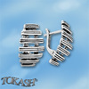 Silver Earings stones 132959