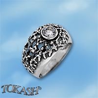 Silver ring with stone 1595966