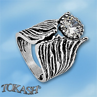 Silver ring stones 1585970