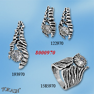 Medium silver set 8000970