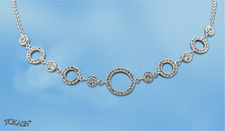 Silver necklace 700174