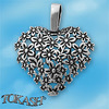 Silver pendants without CZ - silver pendants - 181574