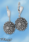 Silver earrings with CZ - Silver Earing with stone - 130995