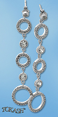 Silver Earings with stones 140174