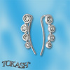 Silver earrings with CZ - Silver Earings with stones - 139274