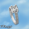 Silver rings with CZ - Silver ring stones - 1625997